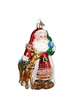 Brand new ๐ฅฐ Old World ๐ Christmas Nordic Santa Glass Blown Ornament ๐