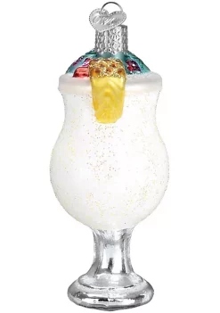 Outlet 🤩 Old World 🎄 Christmas Glass Blown Ornament Pina Colada (#32317) ❤️ -Old World Christmas Shop Belk 1038