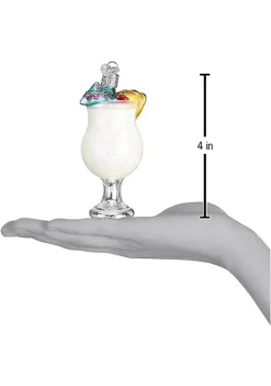 Outlet 🤩 Old World 🎄 Christmas Glass Blown Ornament Pina Colada (#32317) ❤️ -Old World Christmas Shop Belk 1039