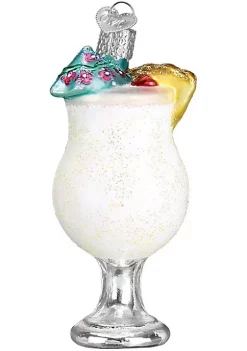 Outlet 🤩 Old World 🎄 Christmas Glass Blown Ornament Pina Colada (#32317) ❤️ -Old World Christmas Shop Belk 1041
