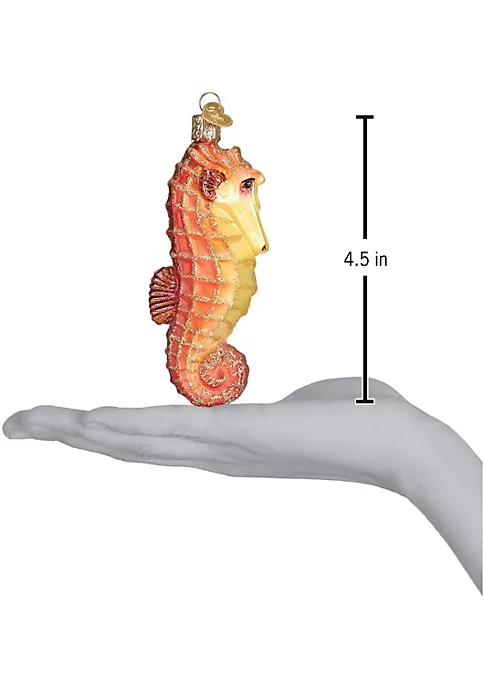 Wholesale ๐ Old World ๐ Christmas Hanging Glass Tree Ornament, Orange Sea Horse ๐คฉ 5 Wholesale ๐ Old World ๐ Christmas Hanging Glass Tree Ornament, Orange Sea Horse ๐คฉ - Image 3