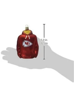 Budget 🤩 Old World 🎄 Christmas Kansas City Chiefs Hoodie Ornament For 🎄 Christmas Tree 😉 -Old World Christmas Shop Belk 1060