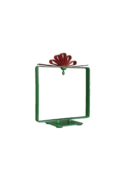 Cheap 🌟 Old World 🔔 Christmas Square Gift Shaped Ornament Stand Display, Metal, Green, 8" 👍 -Old World Christmas Shop Belk 1070