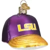 Discount 👍 Old World 🎄 Christmas LSU ⚾ Baseball Cap Glass Blown Ornament for 🎄 Christmas Tree ⭐ -Old World Christmas Shop Belk 1124