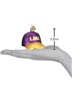Discount 👍 Old World 🎄 Christmas LSU ⚾ Baseball Cap Glass Blown Ornament for 🎄 Christmas Tree ⭐ -Old World Christmas Shop Belk 1126