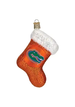 Hot Sale ⭐ Old World 🎁 Christmas Hanging Glass Tree Ornament, Florida Gators Stocking ✔️
