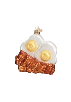 Wholesale 😀 Old World 🎁 Christmas Bacon And Eggs Blown Glass 🎁 Christmas Ornament New with Box 🤩 -Old World Christmas Shop Belk 1157