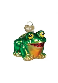Best Sale ❤️ Old World 🔔 Christmas 12166 Glass Blown Hop-Along Frog Ornament 🌟 -Old World Christmas Shop Belk 1165