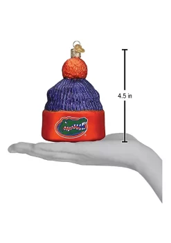 Wholesale 🌟 Old World 🎄 Christmas Hanging Glass Tree Ornament, Florida Gators Beanie ✨ -Old World Christmas Shop Belk 1180