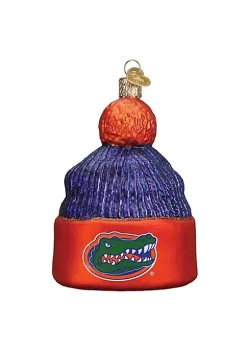 Wholesale 🌟 Old World 🎄 Christmas Hanging Glass Tree Ornament, Florida Gators Beanie ✨ -Old World Christmas Shop Belk 1181
