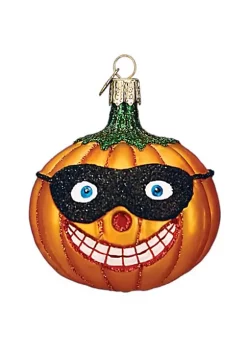 Brand new 😀 Old World 🔔 Christmas Masked Jolly Jack O'Lantern Glass Blown Ornament ⭐