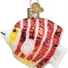 Outlet 🤩 Old World 🎁 Christmas Hanging Glass Tree Ornament, Peppermint Angelfish 🧨 -Old World Christmas Shop Belk 1186