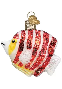 Outlet 🤩 Old World 🎁 Christmas Hanging Glass Tree Ornament, Peppermint Angelfish 🧨 -Old World Christmas Shop Belk 1190