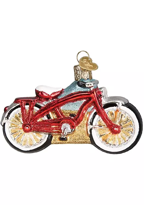 Cheapest โ๏ธ Old World ๐ Christmas Glass Blown Tree Ornament, Cruiser Bike ๐ 3 Cheapest โ๏ธ Old World ๐ Christmas Glass Blown Tree Ornament, Cruiser Bike ๐