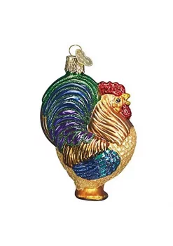 Promo 🔥 Old World 🔔 Christmas Rooster Glass Blown Ornament ⌛ -Old World Christmas Shop Belk 1204