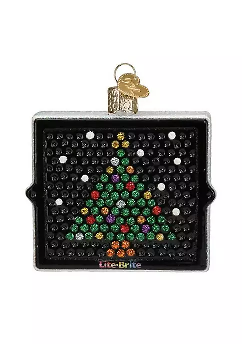New π€© Old World π Christmas Glass Blown Ornament, Hasbro Lite Brite (#44174) π 3 New π€© Old World π Christmas Glass Blown Ornament, Hasbro Lite Brite (#44174) π