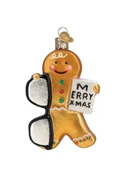 Discount 🧨 Old World 🎅 Christmas Glass Blown Tree Ornament, Gingerbread Optometrist 😍 -Old World Christmas Shop Belk 1250