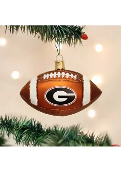Discount 🤩 Old World ❄ Christmas 62300 Glass Blown Georgia Football Ornament 👍 -Old World Christmas Shop Belk 1279