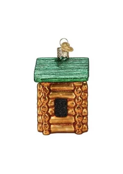 Budget 😉 Old World 🎄 Christmas Glass Blown Ornament, Lincoln Logs (#44176) ⌛ -Old World Christmas Shop Belk 1298