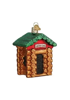 Budget 😉 Old World 🎄 Christmas Glass Blown Ornament, Lincoln Logs (#44176) ⌛ -Old World Christmas Shop Belk 1301