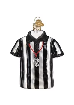 Buy ๐ฅฐ Old World ๐ Christmas Glass Blown Tree Ornament, Referee ๐ Shirt โจ