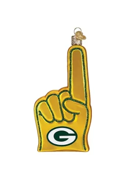 Budget ๐ Old World ๐ Christmas Green Bay Packers Foam Finger Ornament For ๐ Christmas Tree ๐งจ