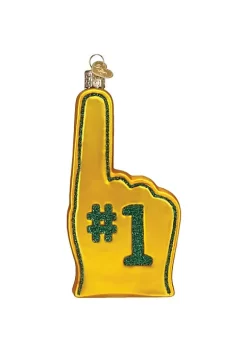 Budget 😍 Old World 🔔 Christmas Green Bay Packers Foam Finger Ornament For 🔔 Christmas Tree 🧨 -Old World Christmas Shop Belk 1401