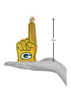 Budget 😍 Old World 🔔 Christmas Green Bay Packers Foam Finger Ornament For 🔔 Christmas Tree 🧨 -Old World Christmas Shop Belk 1402