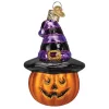 Outlet 🤩 Old World 🎄 Christmas Witch Pumpkin Glass Blown Ornament, 🎄 Christmas Tree 🔔