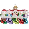 Top 10 💯 Old World 🎁 Christmas Snow Family of 5 Glass Blown Ornament, 🎁 Christmas Tree 🎁 -Old World Christmas Shop Belk 1421