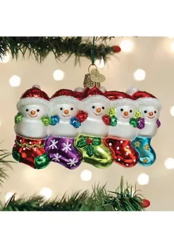Top 10 💯 Old World 🎁 Christmas Snow Family of 5 Glass Blown Ornament, 🎁 Christmas Tree 🎁 -Old World Christmas Shop Belk 1424