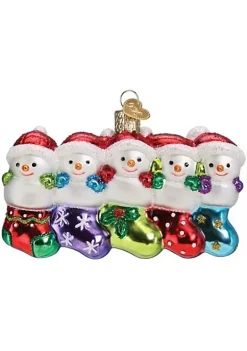 Top 10 💯 Old World 🎁 Christmas Snow Family of 5 Glass Blown Ornament, 🎁 Christmas Tree 🎁 -Old World Christmas Shop Belk 1425