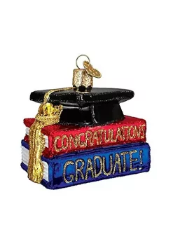 Promo 🛒 Old World 🔔 Christmas Congrats Graduate Glass Blown Ornament 👍 -Old World Christmas Shop Belk 1428