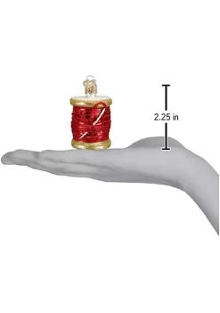 Coupon 👍 Old World ❄ Christmas Glass Blown Tree Ornament, Red Spool of Thread 🛒 -Old World Christmas Shop Belk 1441