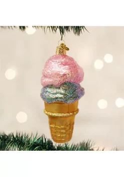 Flash Sale 😀 Old World 🎅 Christmas Glass Blown Ornament (#32194) Double Dip, 4.75" 🥰 -Old World Christmas Shop Belk 1457