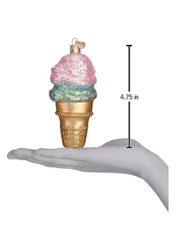 Flash Sale 😀 Old World 🎅 Christmas Glass Blown Ornament (#32194) Double Dip, 4.75" 🥰 -Old World Christmas Shop Belk 1458