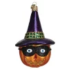 New 🛒 Old World ❄ Christmas Masked Witch Jack O'Lantern Glass Blown Ornament 👍 -Old World Christmas Shop Belk 1472