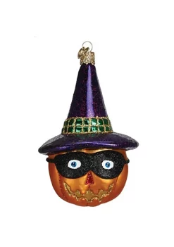 New 🛒 Old World ❄ Christmas Masked Witch Jack O'Lantern Glass Blown Ornament 👍 -Old World Christmas Shop Belk 1475