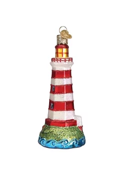 Discount 🔥 Old World 🎁 Christmas Collection Glass Blown Ornaments Sambro Lighthouse 😉 -Old World Christmas Shop Belk 1494