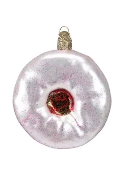 Hot Sale 💯 Old World 🎄 Christmas Ornaments Frosted Donut Glass Blown Ornaments, Assorted Colors (Pack of 1) 🥰 -Old World Christmas Shop Belk 1504