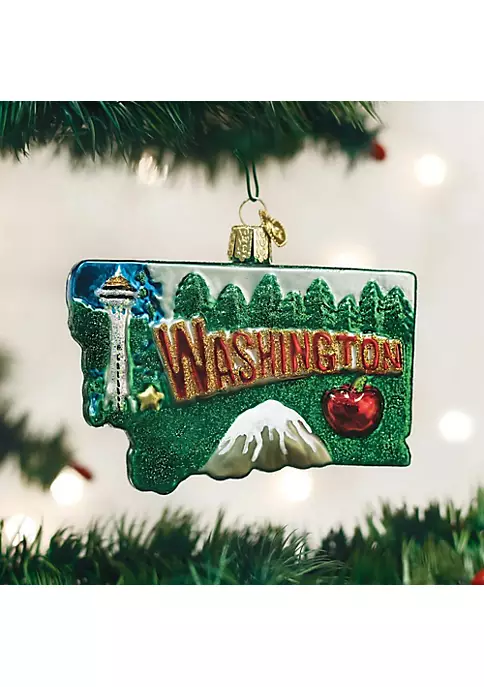 Cheap โค๏ธ Old World โ Christmas Glass Blown Tree Ornament, State of Washington ๐ฅ 4 Cheap โค๏ธ Old World โ Christmas Glass Blown Tree Ornament, State of Washington ๐ฅ - Image 2