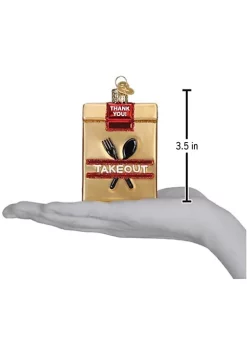 Hot Sale 😉 Old World 🔔 Christmas Glass Blown Tree Ornament, Takeout Bag 🤩 -Old World Christmas Shop Belk 1688