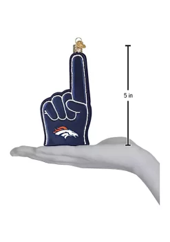 Outlet 🥰 Old World 🔔 Christmas Denver Broncos Foam Finger Ornament For 🔔 Christmas Tree ⭐ -Old World Christmas Shop Belk 1700