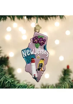 Cheapest 🎁 Old World 🎁 Christmas: State of New Jersey Glass Blown Ornament 🔥 -Old World Christmas Shop Belk 1785