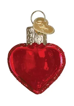 Budget 😀 Old World 🎁 Christmas 30010 Glass Blown Small Red Heart Ornament 🌟 -Old World Christmas Shop Belk 1820