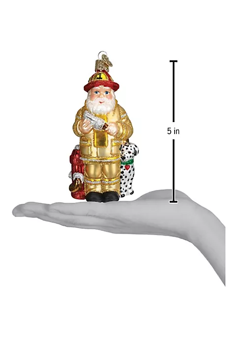 New 🌟 Old World 🎁 Christmas Glass Blown Tree Ornament, Yellow Fireman Santa 🥰 4 New 🌟 Old World 🎁 Christmas Glass Blown Tree Ornament, Yellow Fireman Santa 🥰 - Image 2