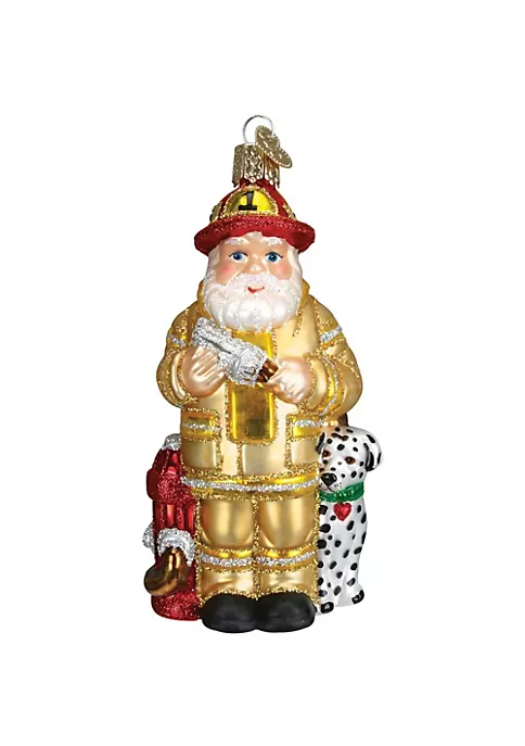 New 🌟 Old World 🎁 Christmas Glass Blown Tree Ornament, Yellow Fireman Santa 🥰 6 New 🌟 Old World 🎁 Christmas Glass Blown Tree Ornament, Yellow Fireman Santa 🥰 - Image 4