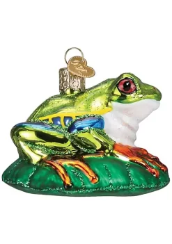 Promo 🎉 Old World 🎄 Christmas Hanging Glass Tree Ornament, Red-Eyed Tree Frog ✨ -Old World Christmas Shop Belk 1837