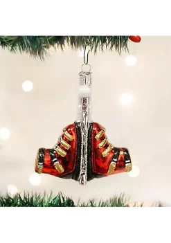 Promo 🤩 Old World ❄ Christmas Snow and Ski Glass Blown Ornament 🤩 -Old World Christmas Shop Belk 1855