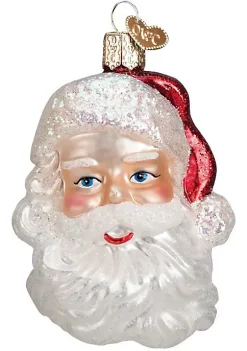 Deals 🌟 Old World 🎅 Christmas 40275 Glass Blown Mid-Century Santa Head Ornament 😀 -Old World Christmas Shop Belk 1886